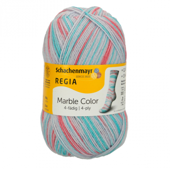 4-fädig color bianco marble color 100g von Regia