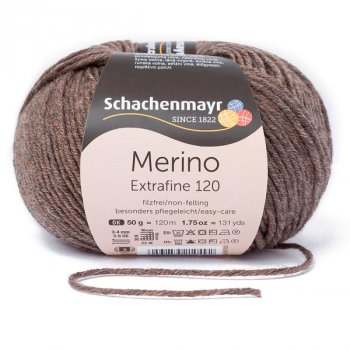 Merino Extrafine 120 holz meliert von Schachenmayr