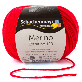 Merino Extrafine 120 kirsche von Schachenmayr