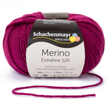 Merino Extrafine 120 burgund von Schachenmayr