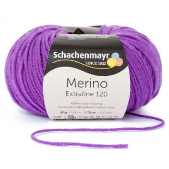 Merino Extrafine 120 violett von Schachenmayr