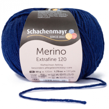 Merino Extrafine 120 deep blue von Schachenmayr