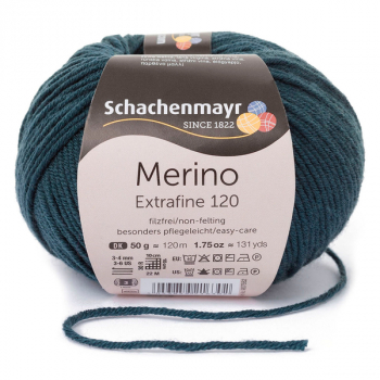 Merino Extrafine 120 graugrün von Schachenmayr