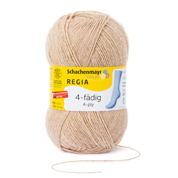 4-fädig hell-kamel meliert von Regia