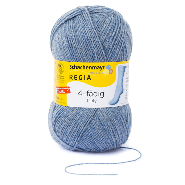 4-fädig graublau-meliert von Regia