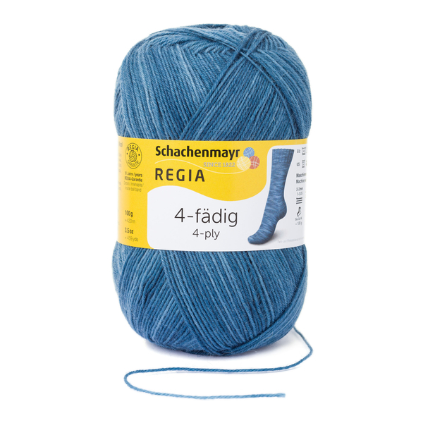 4-fädig color jeansblau color 100g von Regia