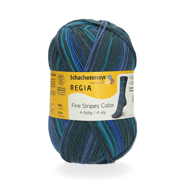 4-fädig color green stripes color 100g von Regia