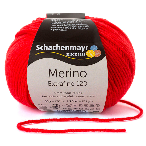 Merino Extrafine 120 tomate von Schachenmayr
