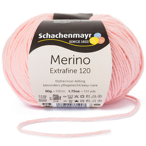 Merino Extrafine 120 puderrosa von Schachenmayr