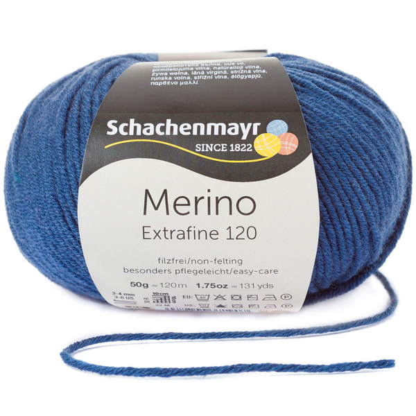 Merino Extrafine 120 navy von Schachenmayr