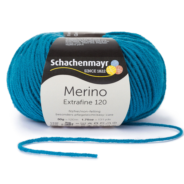 Merino Extrafine 120 petrol von Schachenmayr