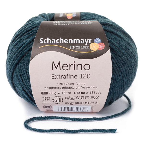 Merino Extrafine 120 graugrün von Schachenmayr