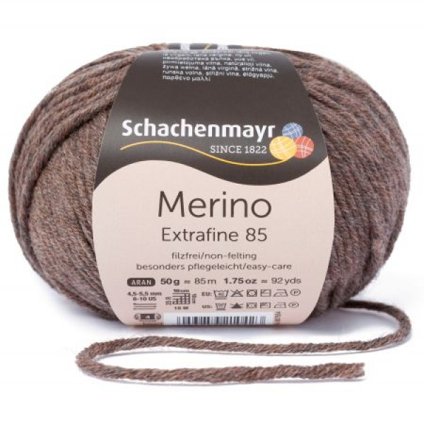 Merino Extrafine 85 holz meliert von Schachenmayr
